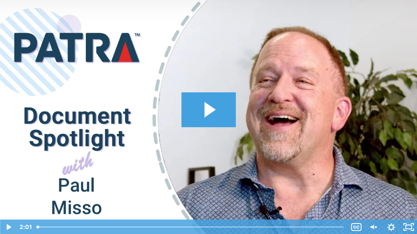 Patra Document Spotlight with Paul Misso